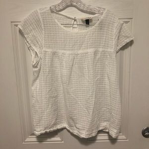 White universal thread sheer top from target